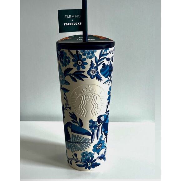 Starbucks 24oz Limited Farm Rio White Cold Cup May 2025 Release - Picture 1 of 6